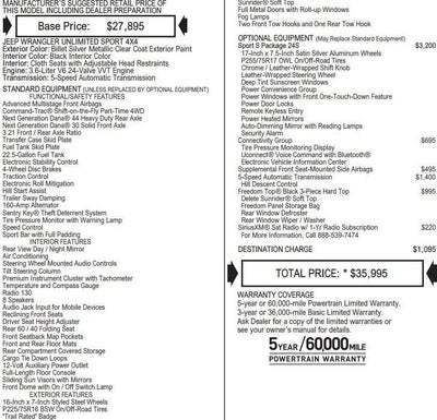 2017 Jeep Wrangler Unlimited Sport