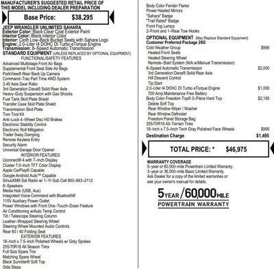 2018 Jeep Wrangler Unlimited Sahara 4x4