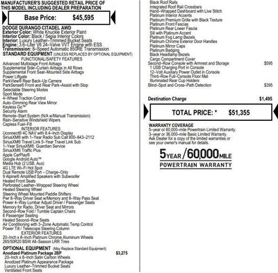 2019 Dodge Durango Citadel Anodized Platinum