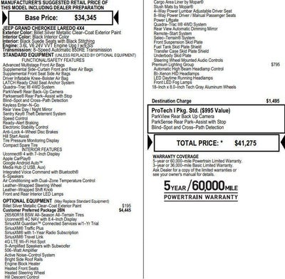 2020 Jeep Grand Cherokee North Edition 4x4