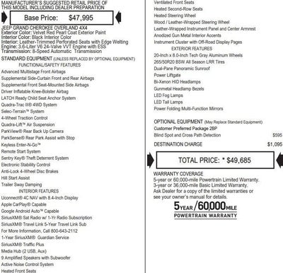 2018 Jeep Grand Cherokee Overland