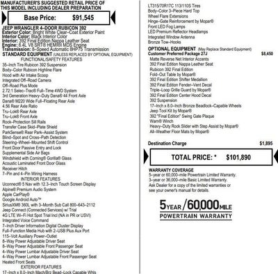 2024 Jeep Wrangler Rubicon 392 Final Edition