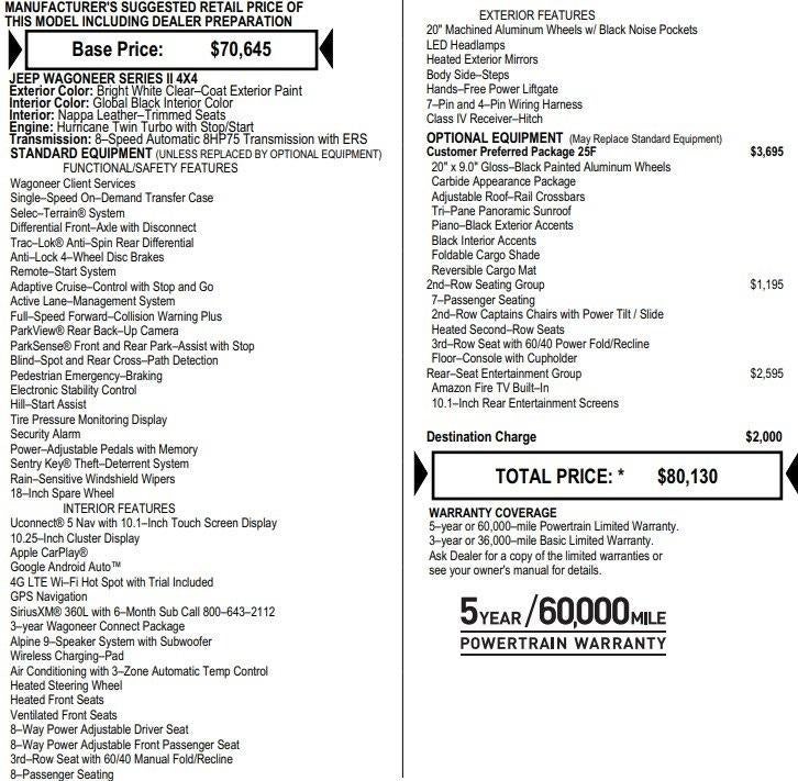 2024 Jeep Wagoneer Series II Carbide