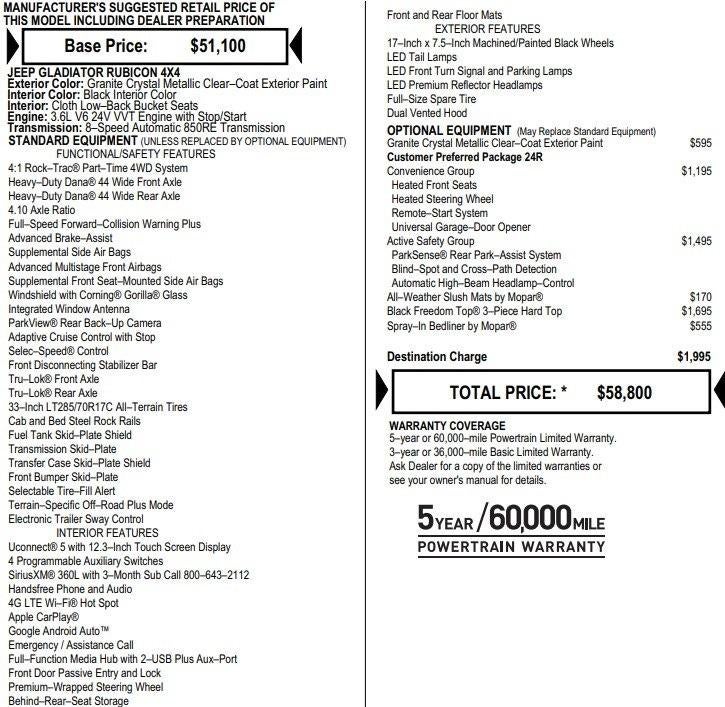 2025 Jeep Gladiator Rubicon