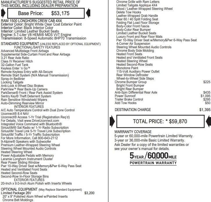 2017 RAM 1500 Limited