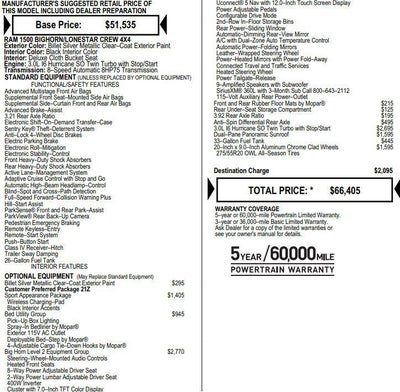 2025 RAM 1500 Big Horn Crew Cab 4x4 5'7" Box