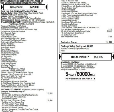 2020 RAM 1500 Big Horn Crew Cab 4x4 5'7" Box