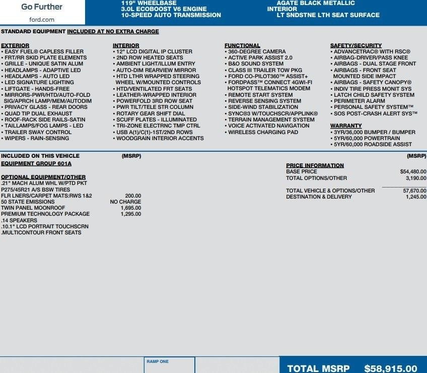 2021 Ford Explorer Platinum