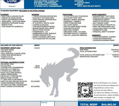 2024 Ford Bronco Big Bend