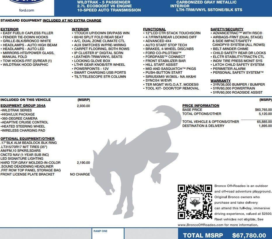 2024 Ford Bronco Wildtrak
