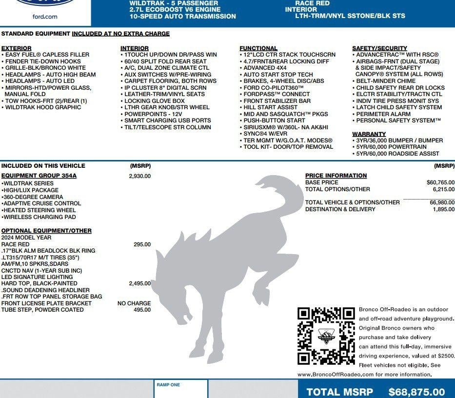 2024 Ford Bronco Wildtrak