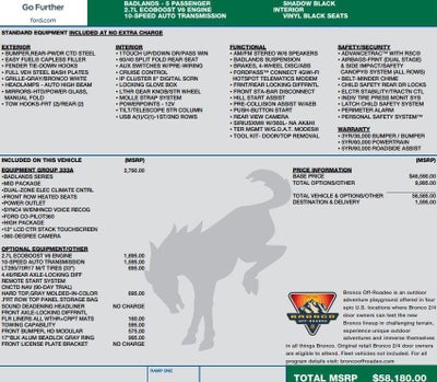 2022 Ford Bronco Badlands