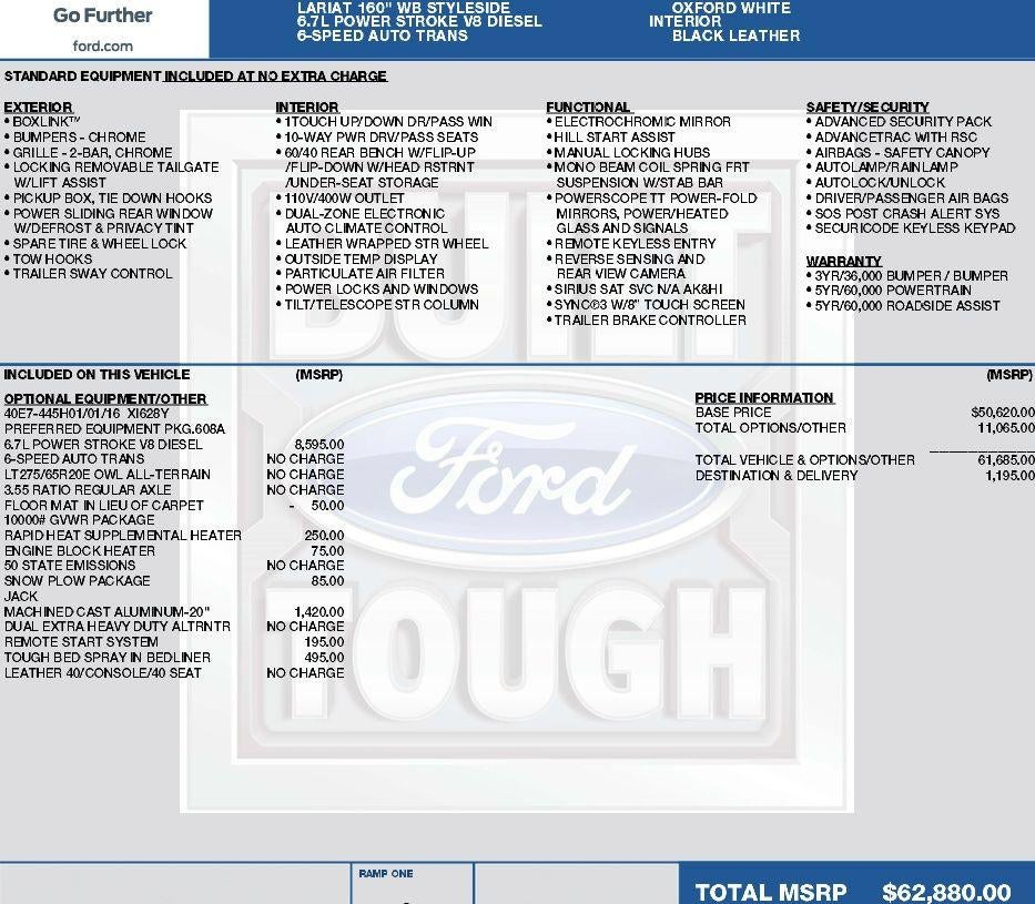 2017 Ford Super Duty F-250 SRW Lariat
