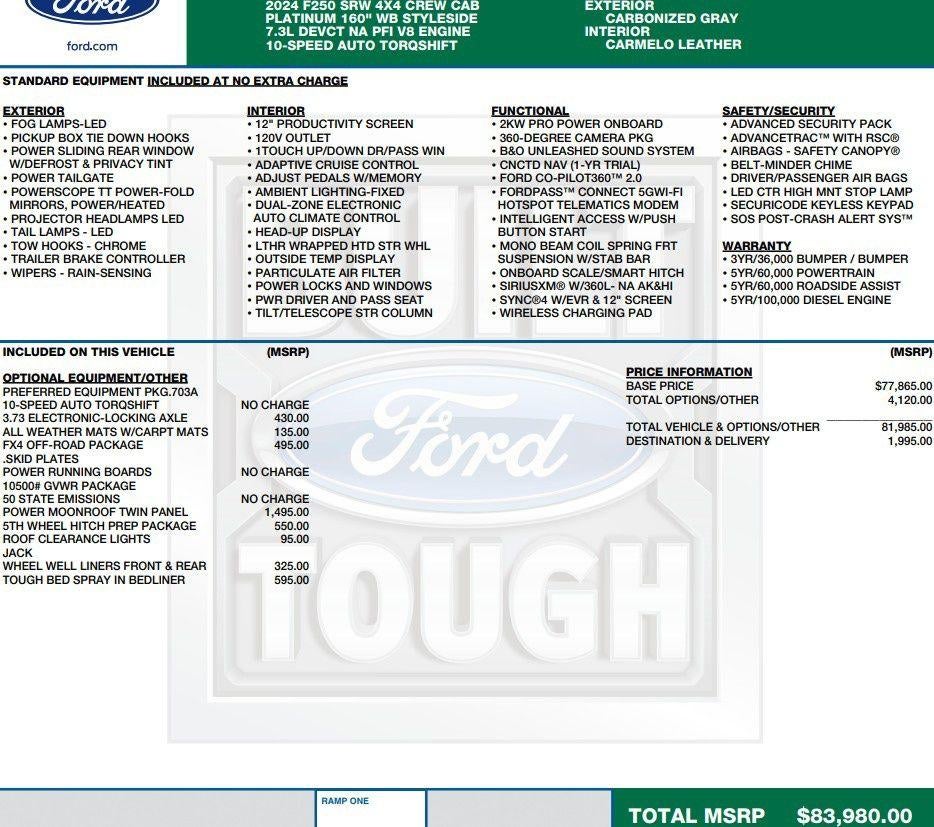 2024 Ford F-250 Platinum