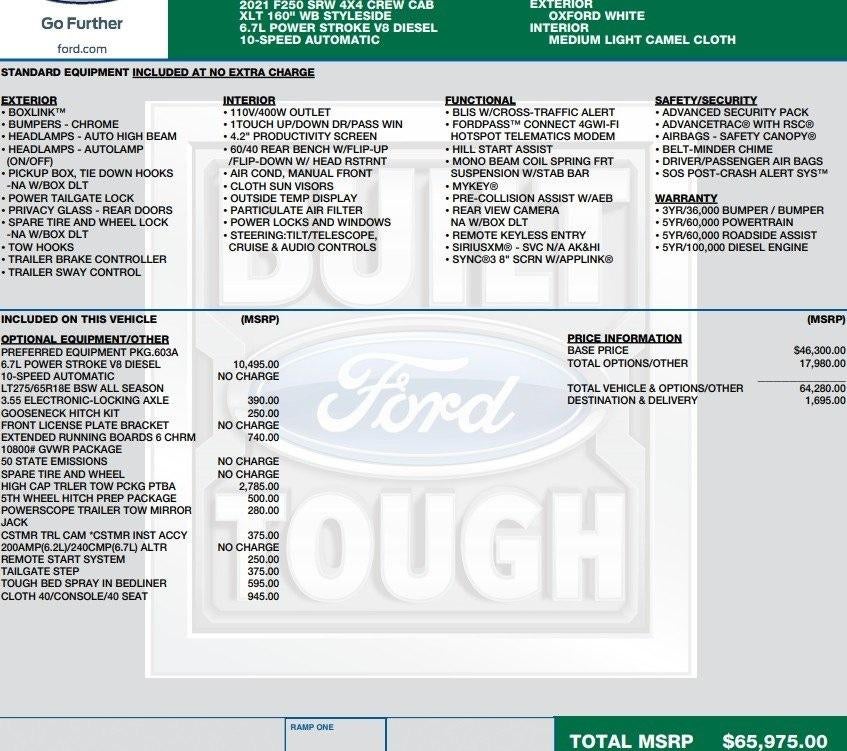 2021 Ford Super Duty F-250 SRW XL