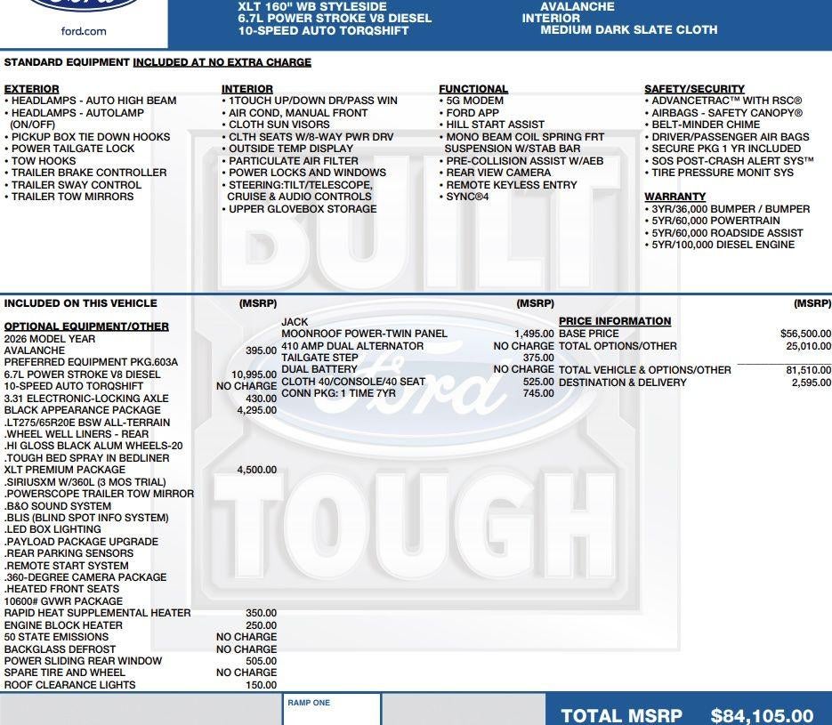 2026 Ford F-250 XLT