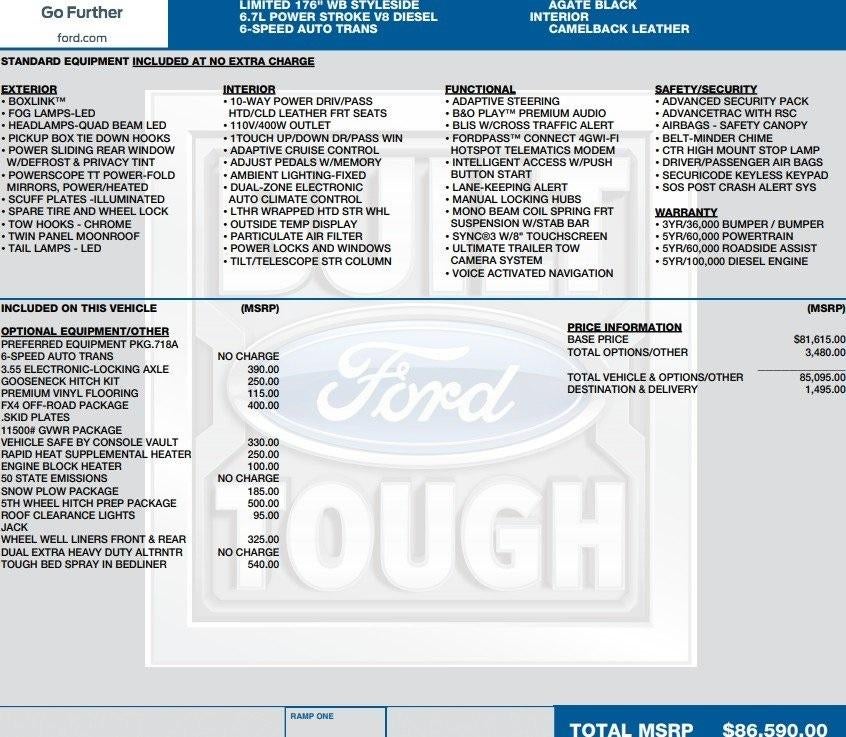 2019 Ford Super Duty F-350 SRW Limited