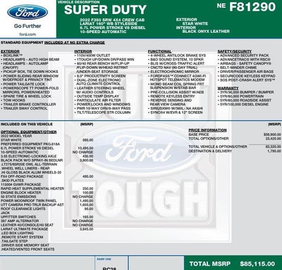 2022 Ford F-350 LARIAT