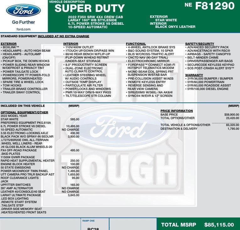 2022 Ford F-350 LARIAT