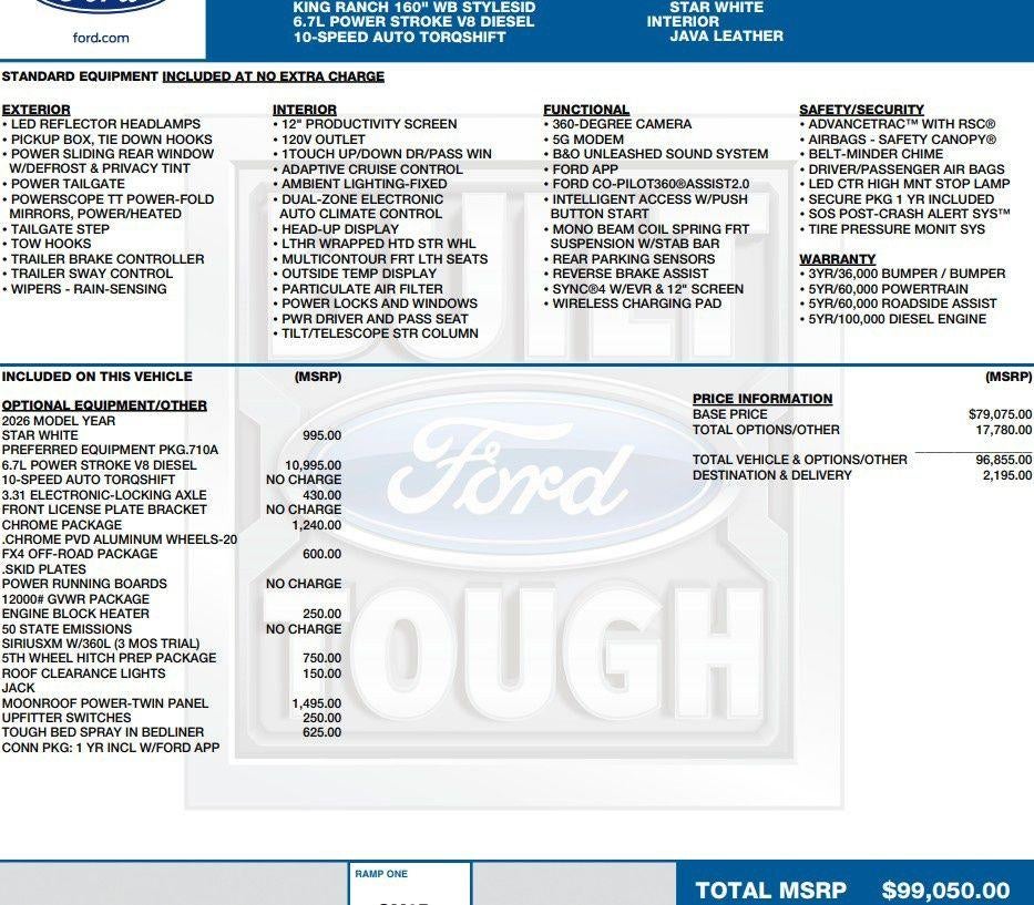 2026 Ford F-350 King Ranch
