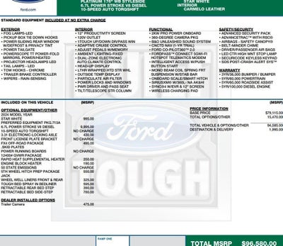 2024 Ford Super Duty F-350 SRW Platinum