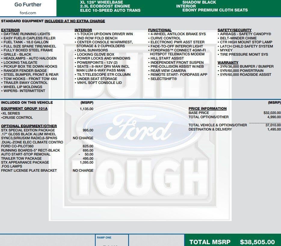 2022 Ford Ranger XL