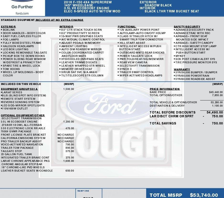 2016 Ford F-150 XLT