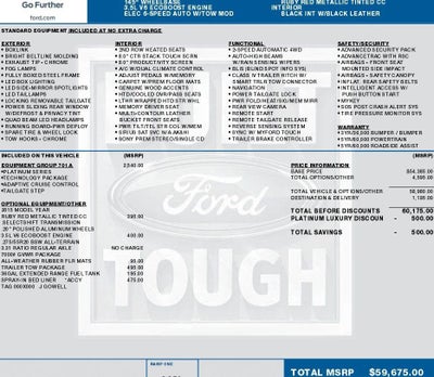 2015 Ford F-150 Platinum