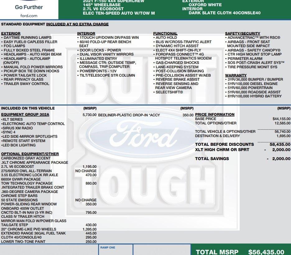 2021 Ford F-150 XLT