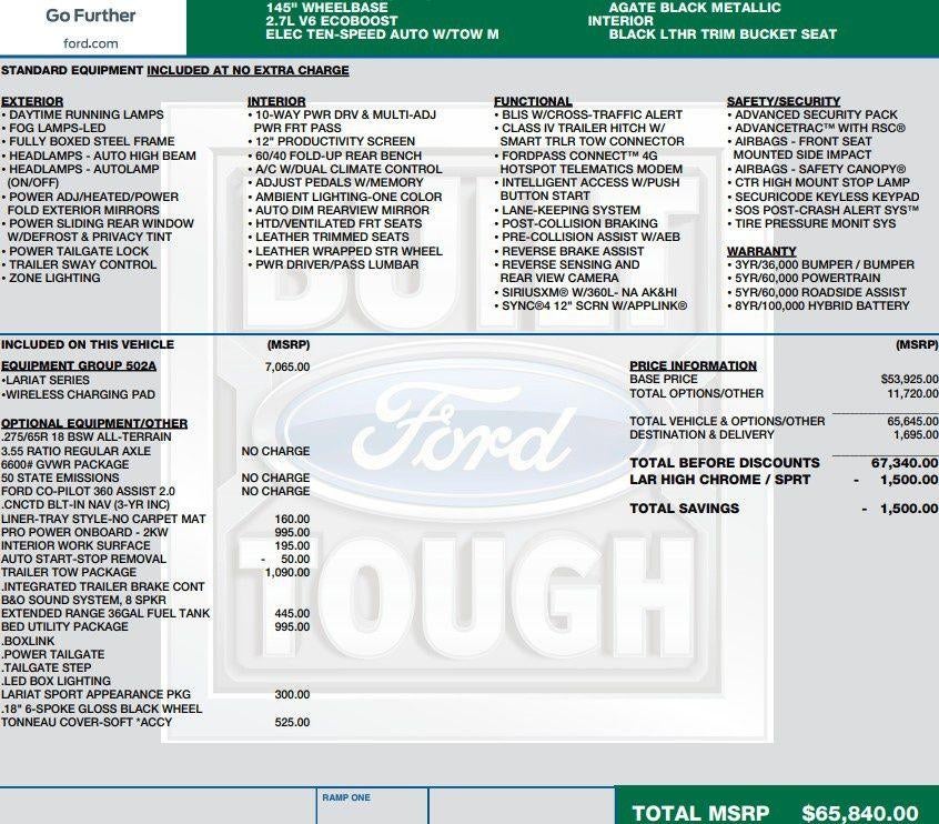 2022 Ford F-150 LARIAT