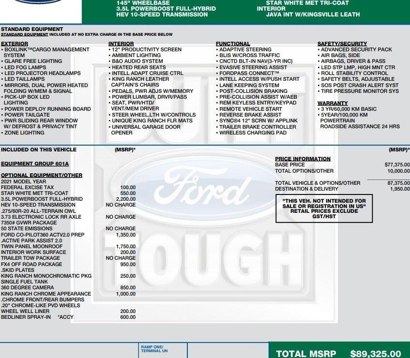 2021 Ford F-150 King Ranch