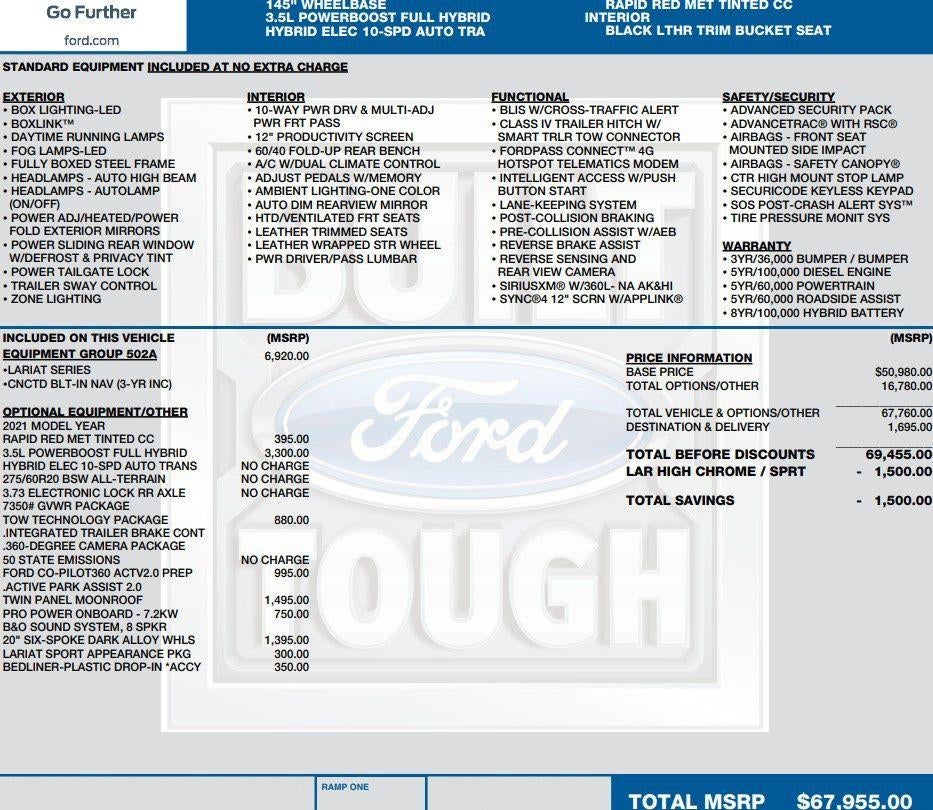 2021 Ford F-150 LARIAT