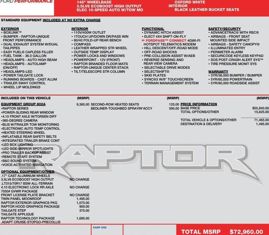 2019 Ford F-150 Raptor