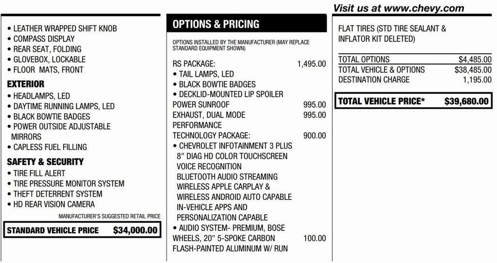 2022 Chevrolet Camaro LT1