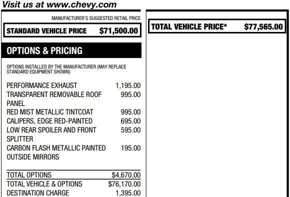 2023 Chevrolet Corvette Stingray 2LT