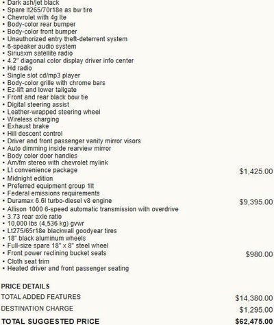 2018 Chevrolet Silverado 2500 HD LT