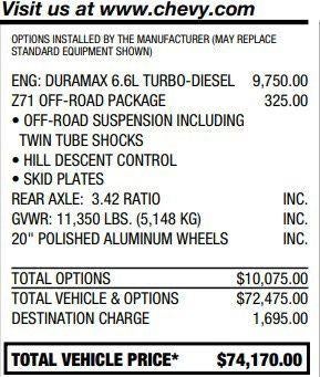 2021 Chevrolet Silverado 2500 HD High Country