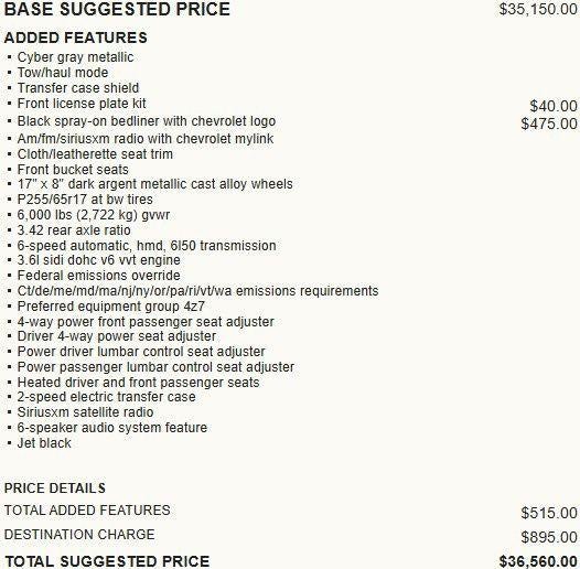 2016 Chevrolet Colorado 4WD Z71