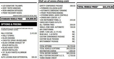 2021 Chevrolet Silverado 1500 Custom Rally Edition