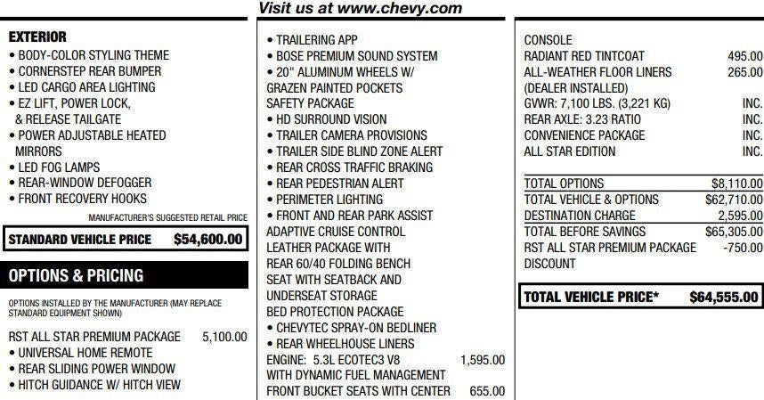 2026 Chevrolet Silverado 1500 RST