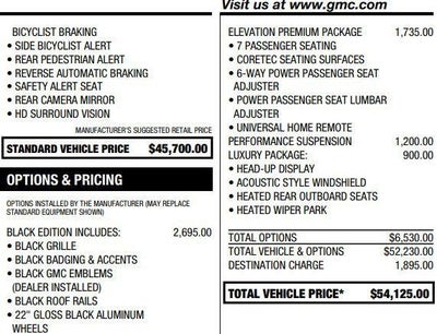 2026 GMC Acadia Elevation