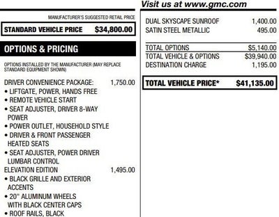 2022 GMC Acadia SLE