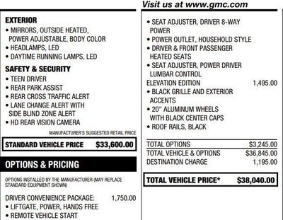 2021 GMC Acadia SLE
