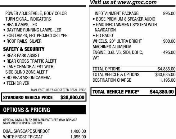 2020 GMC Acadia SLT