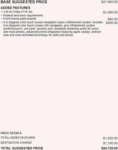 2019 GMC Acadia SLT