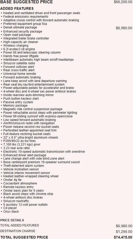 2018 GMC Yukon Denali