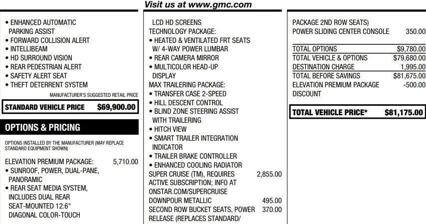 2025 GMC Yukon Elevation