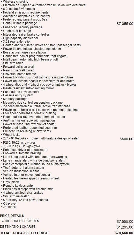 2019 GMC Yukon Denali