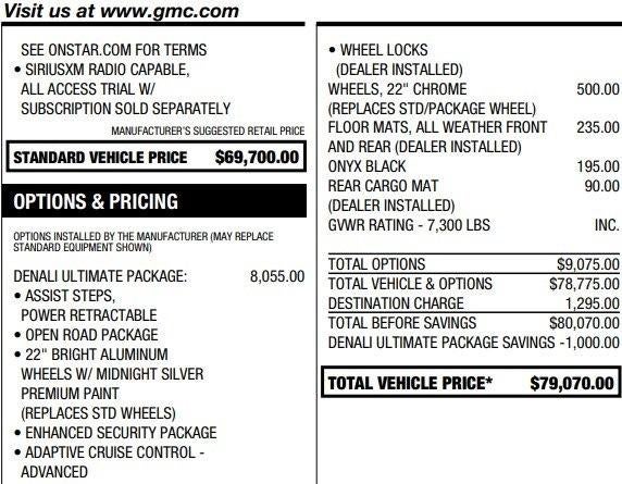 2020 GMC Yukon Denali