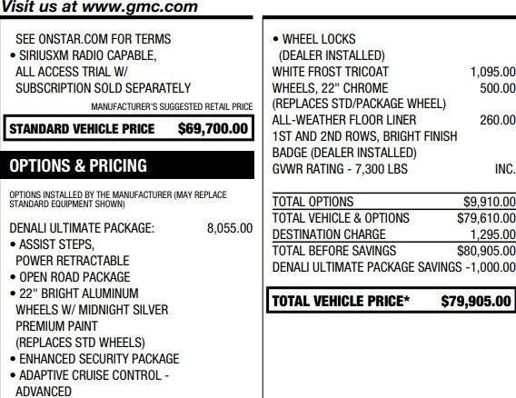 2020 GMC Yukon Denali